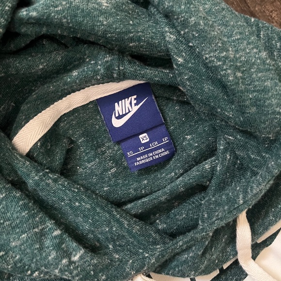 Excellent Condition Nike Just Do It Green Retro Hoodie Sweater XS - Picture 3 of 3